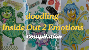 Drawing INSIDE OUT 2 Emotions Compilation - Using ARRTX ACRYLIC PAINT MARKERS