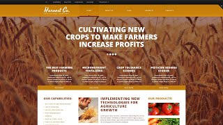 Agriculture Responsive Website Template - 45284