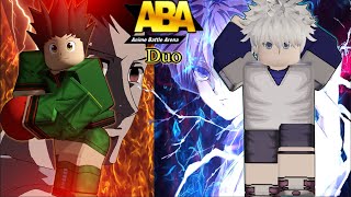 Killua And Gon Destroys 2v2 S Ranked Anime Battle Arena Aba Roblox Youtube - xignius a d killua zoldyck heavens arena top roblox