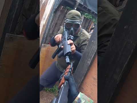 サバゲーは超至近距離で撃ち合います！ #airsoft #サバイバルゲーム #サバゲー #サバゲーマスク