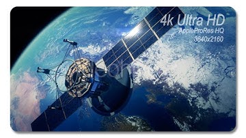 Communication Satellite Orbiting Earth - Motion Graphics