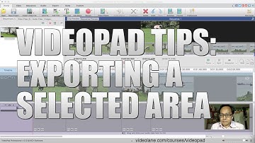 VIDEOPAD TIPS: Exporting a Selected Area