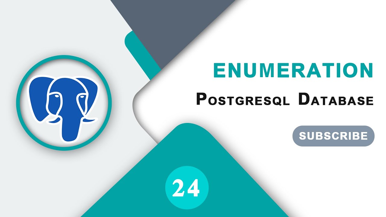 24 Lesson 24 Enumeration Data Type in PostgreSql Database - YouTube