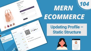 MERN Stack E-Commerce in Hindi: #104 -  Editing/Updating Profile Form – Static Structure