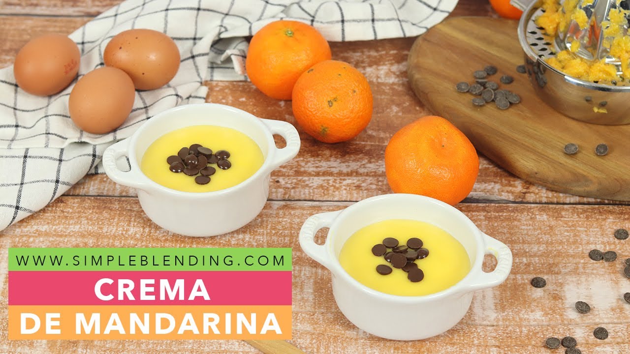 CREMA DE MANDARINA | La mejor natilla de mandarina | Postre saludable con mandarinas