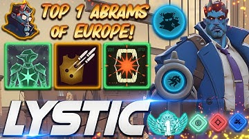Lystic TOP 1 Abrams of EUROPE! - Deadlock Pro Gameplay & Guides [Watch & Learn]