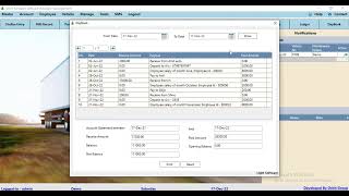 Daybook  in Transport Multi Consignment Software
