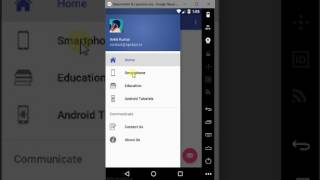 How to make material Navigation drawer in android
