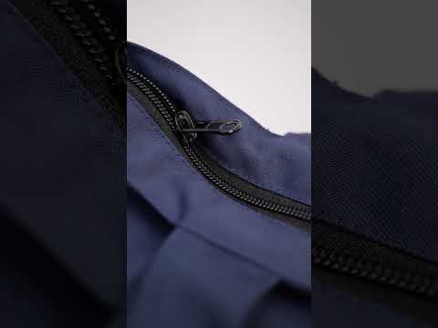 Сумка ШОПЕР тканинна / колір - синя / на блискавці/вишивка - ОБЕРІГ розмір 420*400, видео 1