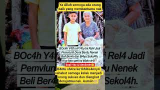 BOc4h Y4t1m P14tu Ini Rel4 Jadi Pemvlun9 Demi Bantu Nenek Beli Ber4s dan Bi4ya Sekol4h