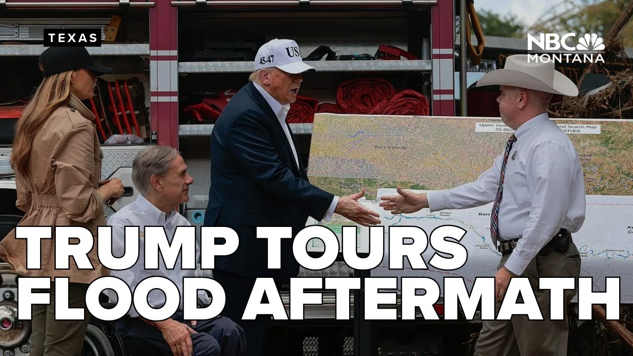 Trump tours flood stricken Texas as criticism mounts over disaster response