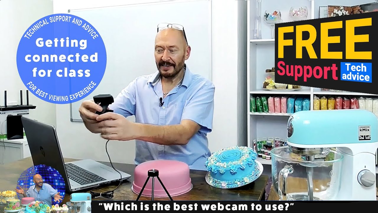 CAKE DECORATING ONLINE CLASSES How to connect a webcam to a laptop