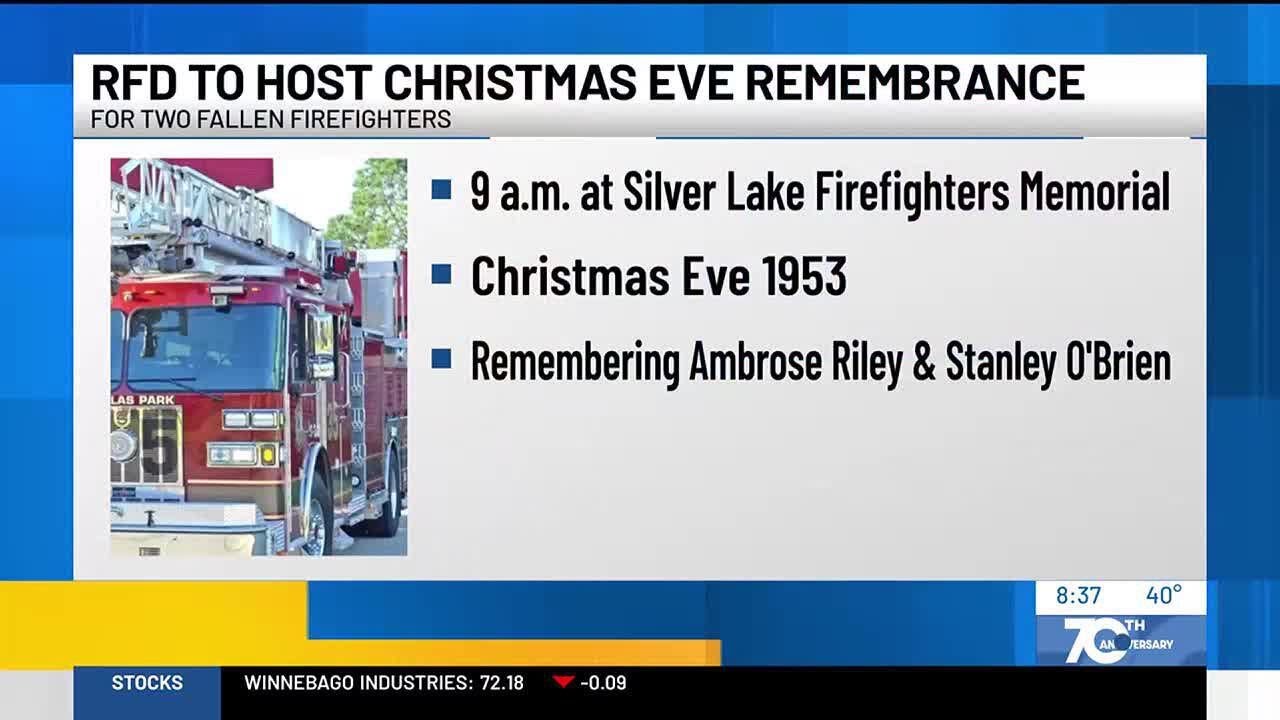 RFD to remember two fallen firefighters 70 years since Christmas Eve ...