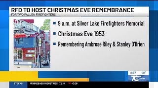 RFD to remember two fallen firefighters 70 years since Christmas Eve tragedy