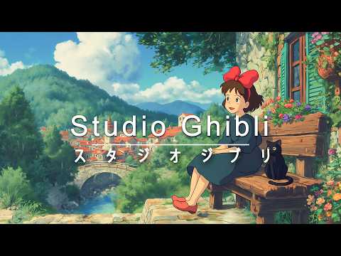 Relax in a peaceful morning cafe ☀️ Studio Ghibli piano music 🎶 Studio Ghibli Piano Collection