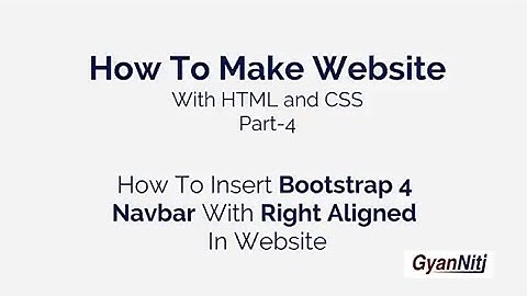 Web UI Development Tutorial Part - 5 | How To Create Bootstrap Navbar