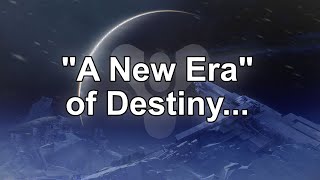 Once again a New Era of Destiny