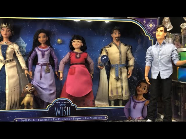 Disney: Wish Deluxe Doll Set: Queen Amaya, Asha, Dahlia, and King Magnifico  Dolls Unboxing & Review 