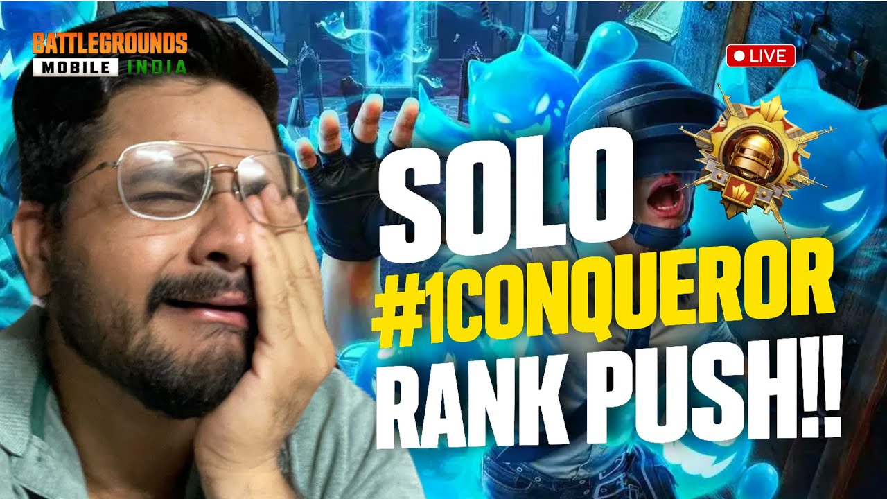 SOLO  vs SQUAD CONQUEROR PUSH🔥IPHONE 13PRO 