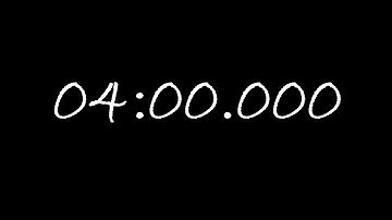 4 minutes/240 seconds timer/countdown/counter