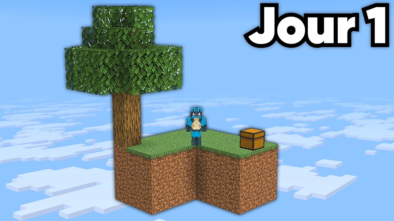 100 Jours sur un Skyblock Minecraft en Hardcore..
