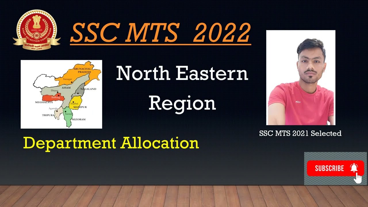 SSC NER State wise Department Allocation | SSC MTS 2022 | Assam | Meghalaya | Tripura | Nagaland