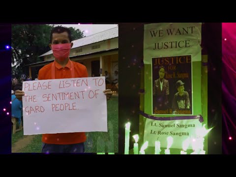 We Want Justice for Lt Samuel Sangma & Lt Rosy Sangma | Phulbari, Candle light vigil.