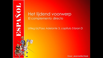 Spaans leren met Flip Spaans: lijdend voorwerp