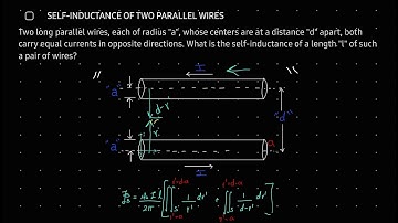 Self Inductance of two parallel Wires