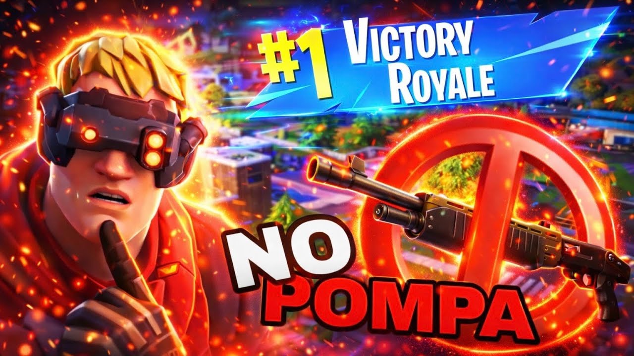 PROVO A VINCERE UNA PARTITA SU FORTNITE SENZA USARE IL POMPA!!
