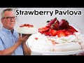 The VERY BEST Strawberry Pavlova