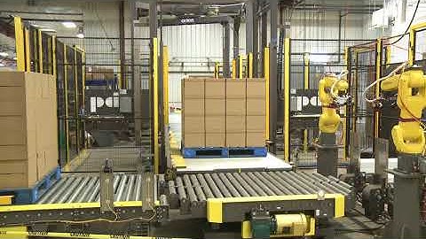Brenton Mach-2 Case Packer, High Level Conventional Palletizer, Pallet Stacker