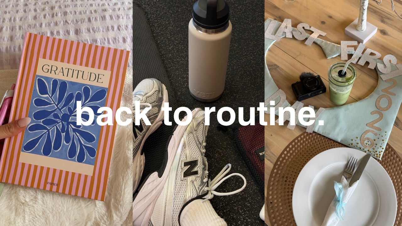 back into routine: week in my life [ last first day of school, gym, morning routine ] 🧘🏼‍♀️