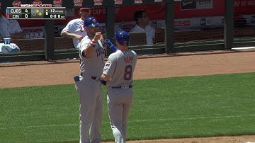 CHC@CIN: Happ crushes two home runs in three-hit day
