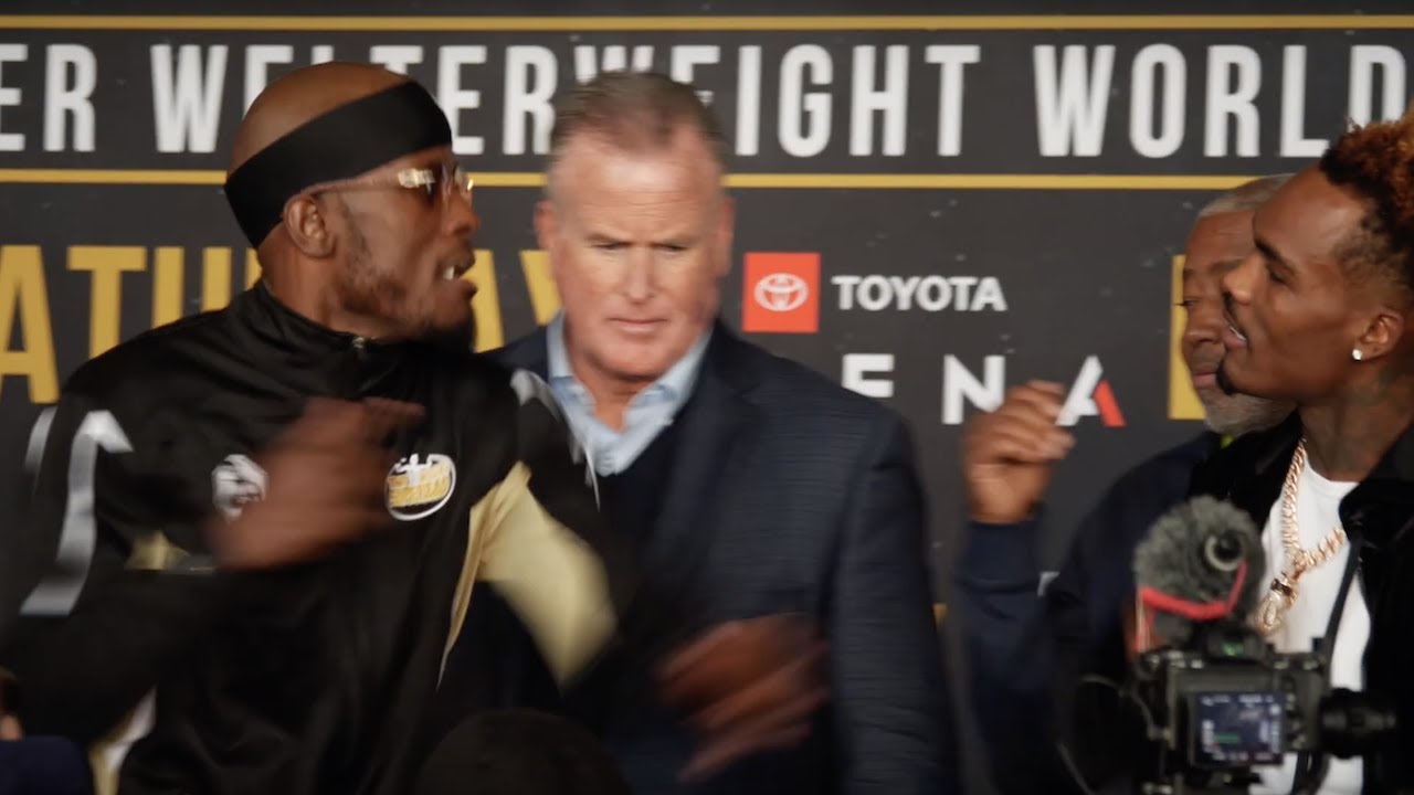 SPARKS FLY QUICKLY as Harrison & Charlo use hands as their final words!