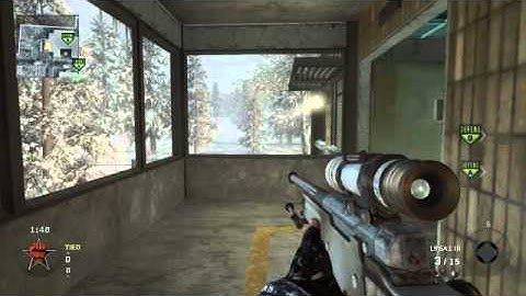 Black Ops Search and Destroy (Quick scope double kill round winner)