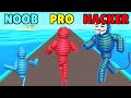NOOB vs PRO vs HACKER in Rope-Man Run
