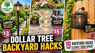 10 Dollar Tree Backyard Hacks That Make Your Garden Look Expensive🔥