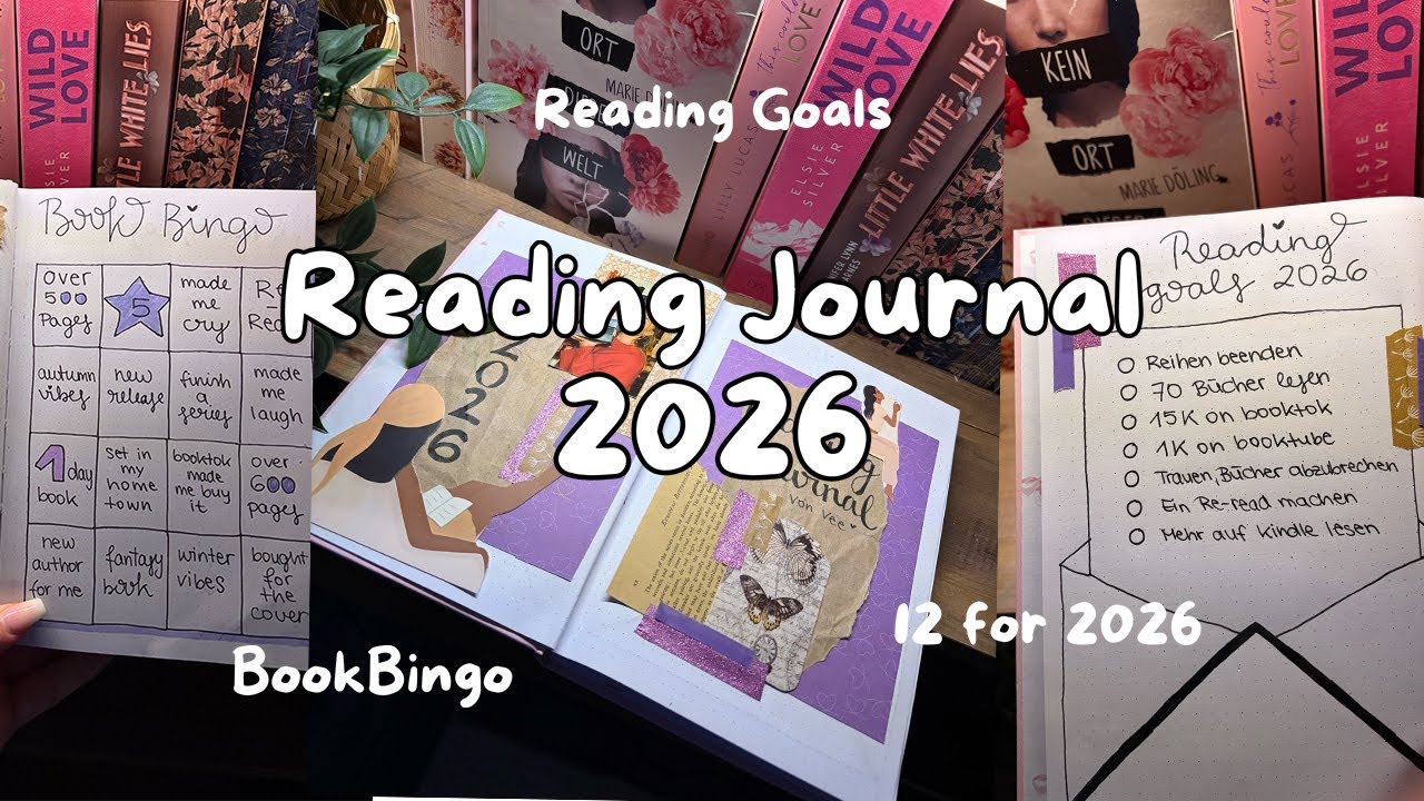 Journal with me ✨📖 - Reading Journal für 2026, book tracker, book bingo, reading goals ✨