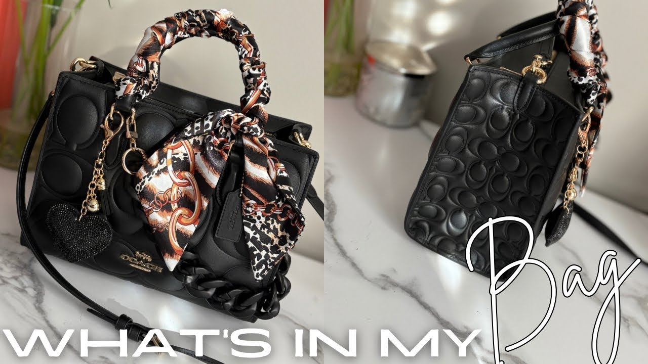 WHAT’S IN MY COACH MINI MAGGIE #whatsinmybag #handbags #coach #sheinaccessories