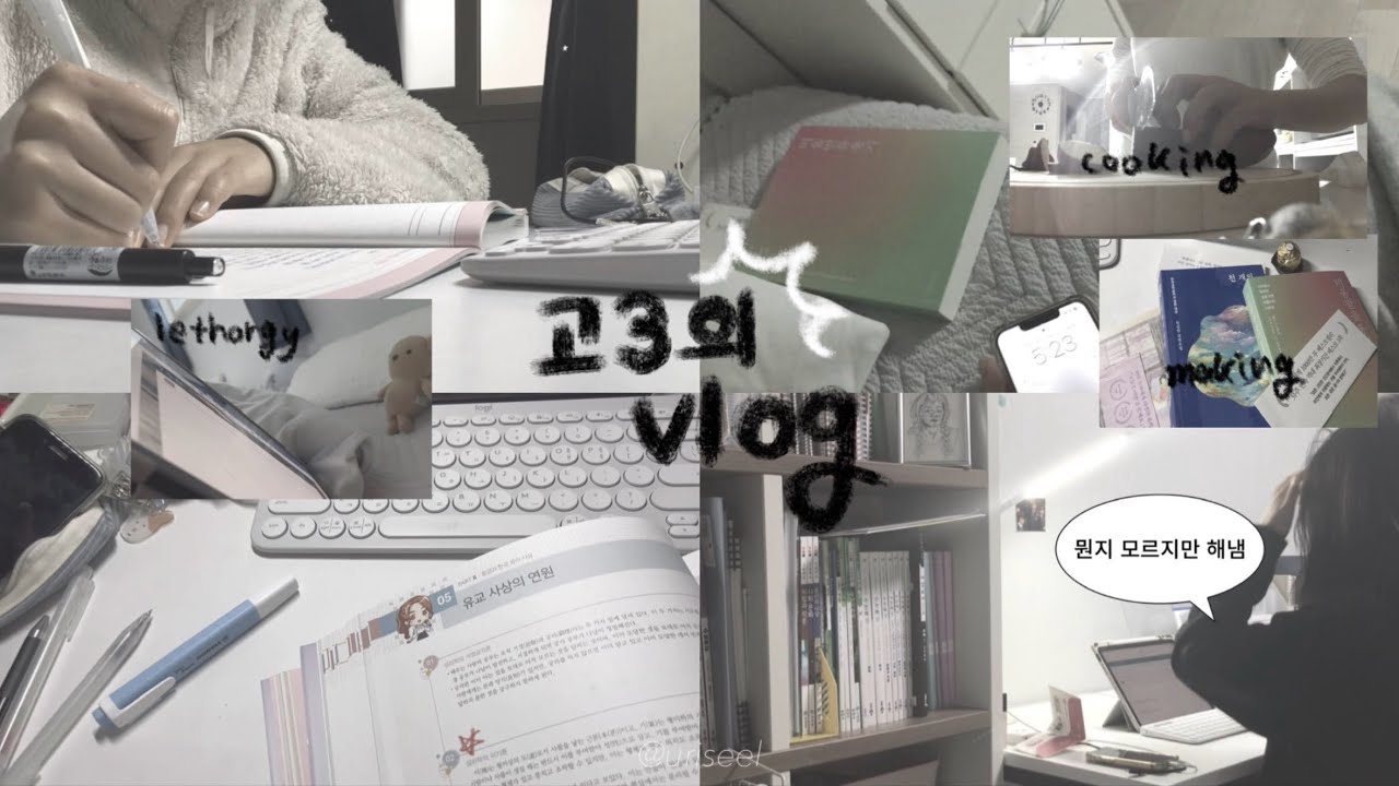 버티는 중인 고3 일상 브이로그 | 고3 공부,일상 |아무것도 하기 싫던 시기 기록 | 왜이렇게 공부가 안될까 , 유튜브 공백기였던 이유 | study vlog | 수험생 브이로그