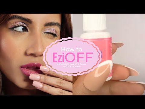 How to Use #SOEZI Nourish & Restore #EZIOFF for Easy Nail Glue Removal | Step-by-Step Guide - video from SOEZ