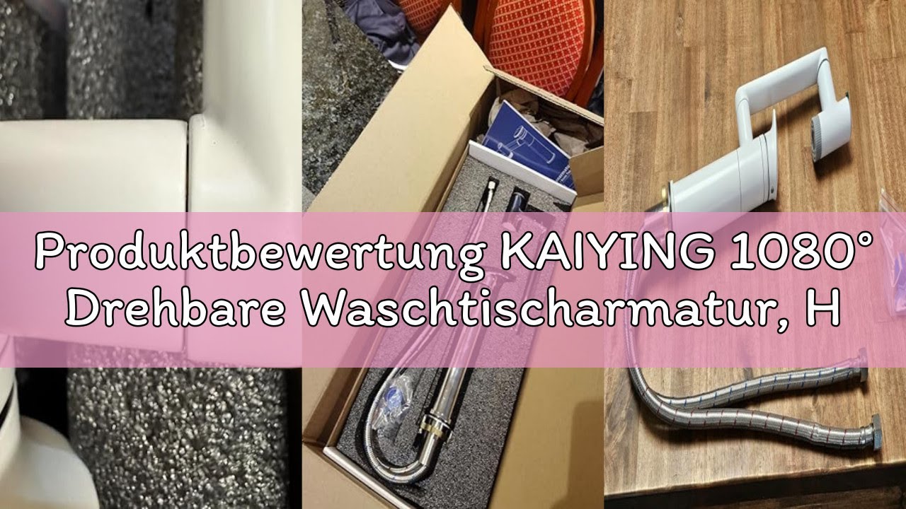 Produktbewertung KAIYING 1080° Drehbare Waschtischarmatur, Höhenverstellbare Waschtischarmaturen, Wa