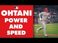 Power and Speed! Shohei Ohtani SPRINTS nearly 30 ft/sec for infield single, then CRUSHES homer!