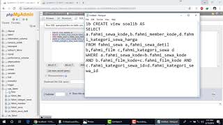 pembuatan view,trigger,function di mysql