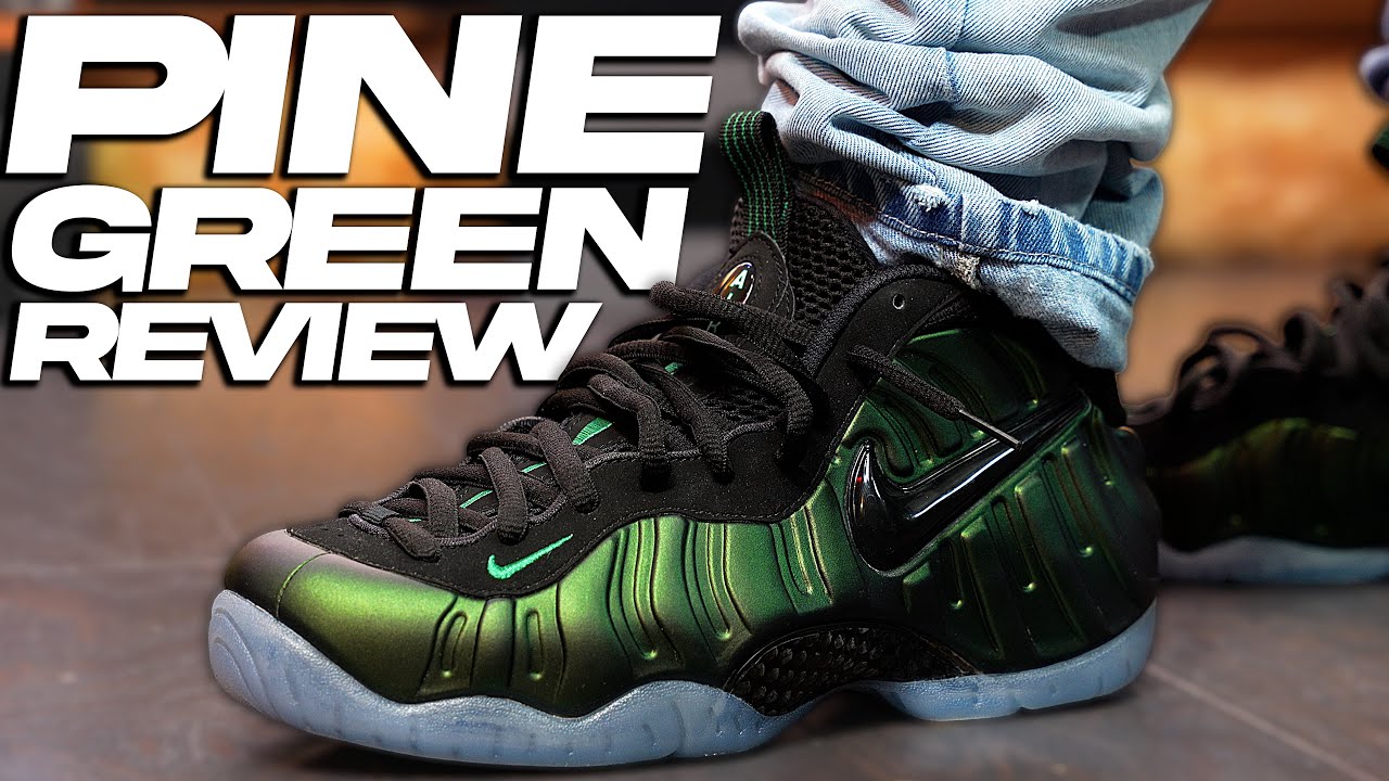 れ*い様 Nike Foamposite Pro  Green 29 Nike Air Foamposite Pro Pine Green Review And On Foot ! - YouTube