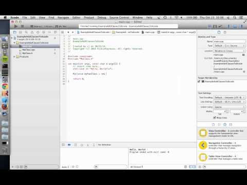 Xcode 6: Adding files to C++ Project