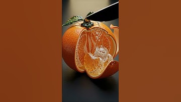 #shorts #viral  “Sharp Cuts & Soft Sounds 🍊 ASMR Glass Orange Slicing”