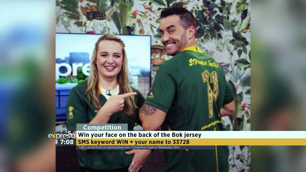 entertainment weekly ซับไทย Competition: Win your face on the back of the Bok jersey