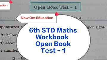 6th STD Maths Workbook Open Book Test - 1 @OmPrakash-rn8hc